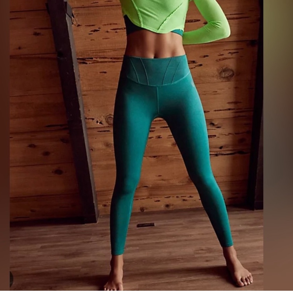 Free People Teal Leggings